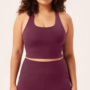 Girlfriend Collective Plum Paloma Razorback Bra